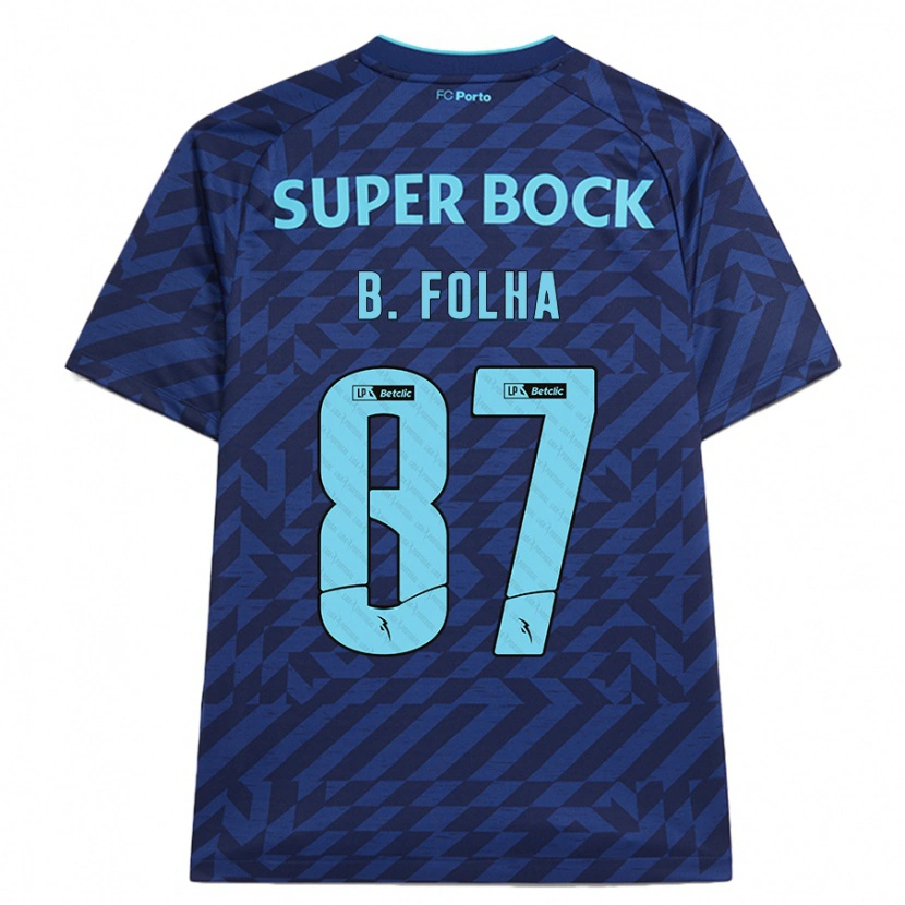 Danxen Herren Bernardo Folha #87 Marineblau Ausweichtrikot Trikot 2024/25 T-Shirt