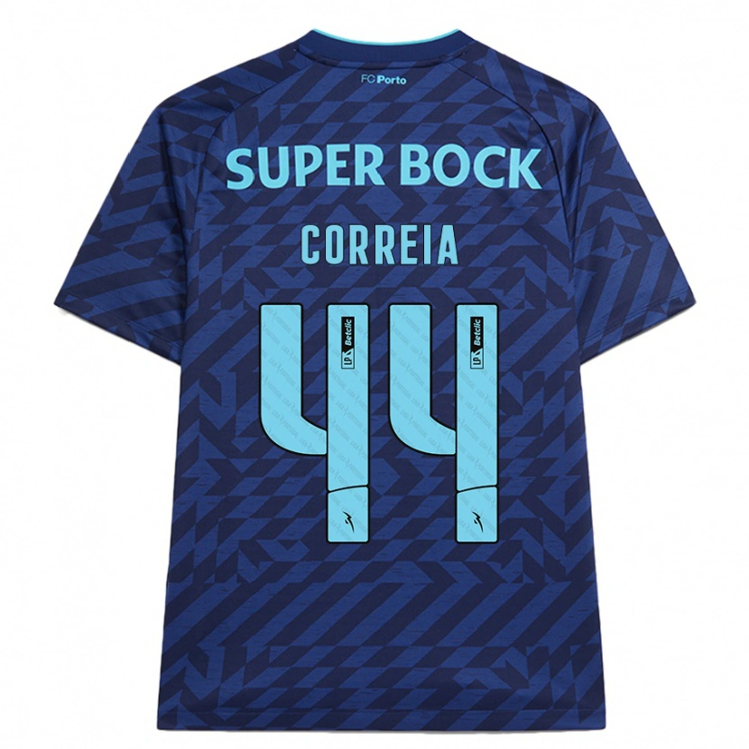 Danxen Herren Romain Correia #44 Marineblau Ausweichtrikot Trikot 2024/25 T-Shirt