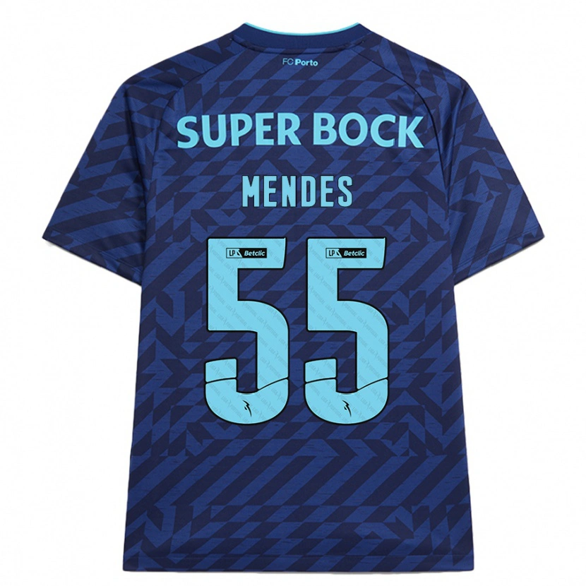 Danxen Herren João Mendes #55 Marineblau Ausweichtrikot Trikot 2024/25 T-Shirt