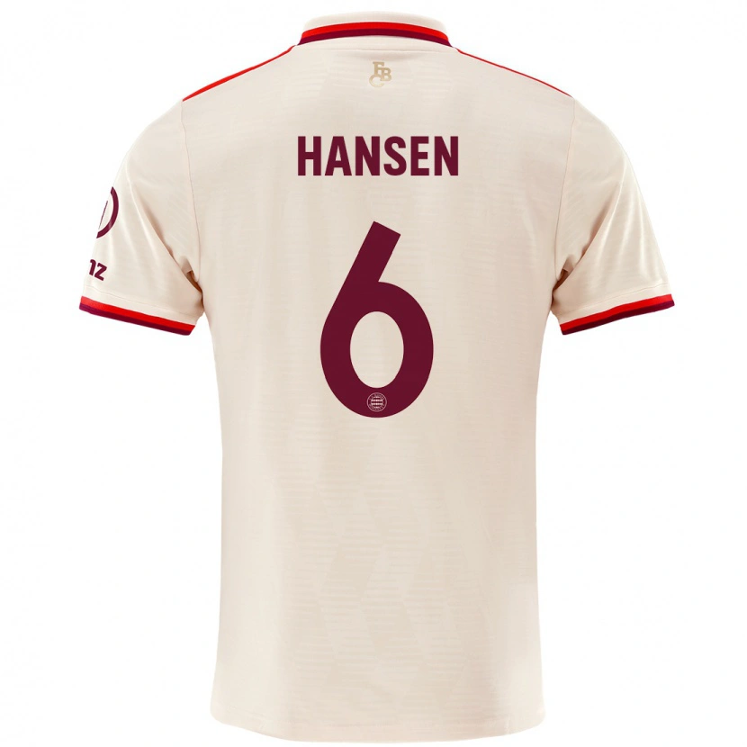 Danxen Herren Tuva Hansen #6 Leinen Ausweichtrikot Trikot 2024/25 T-Shirt