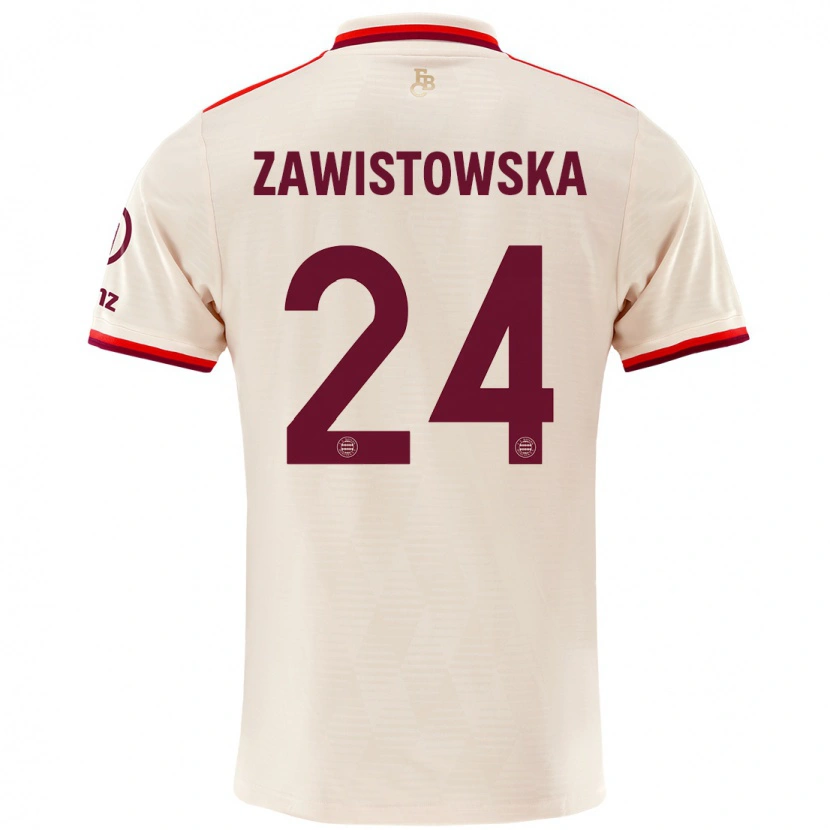 Danxen Herren Weronika Zawistowska #24 Leinen Ausweichtrikot Trikot 2024/25 T-Shirt