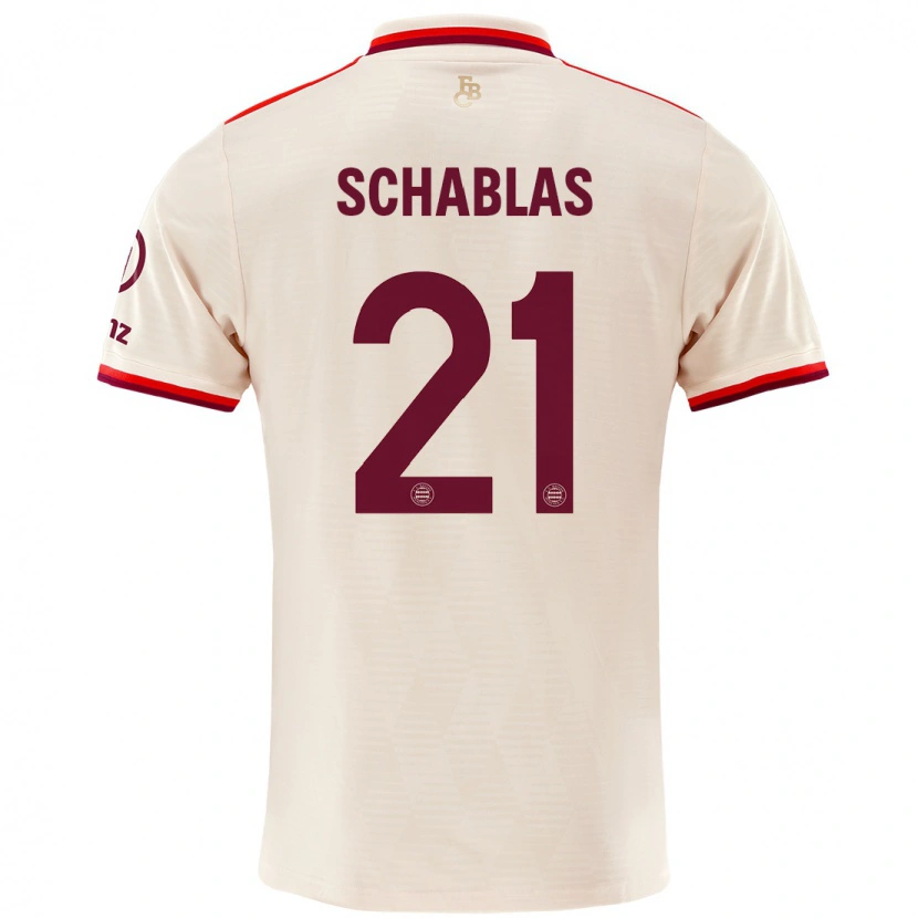 Danxen Herren Matteo Schablas #21 Leinen Ausweichtrikot Trikot 2024/25 T-Shirt