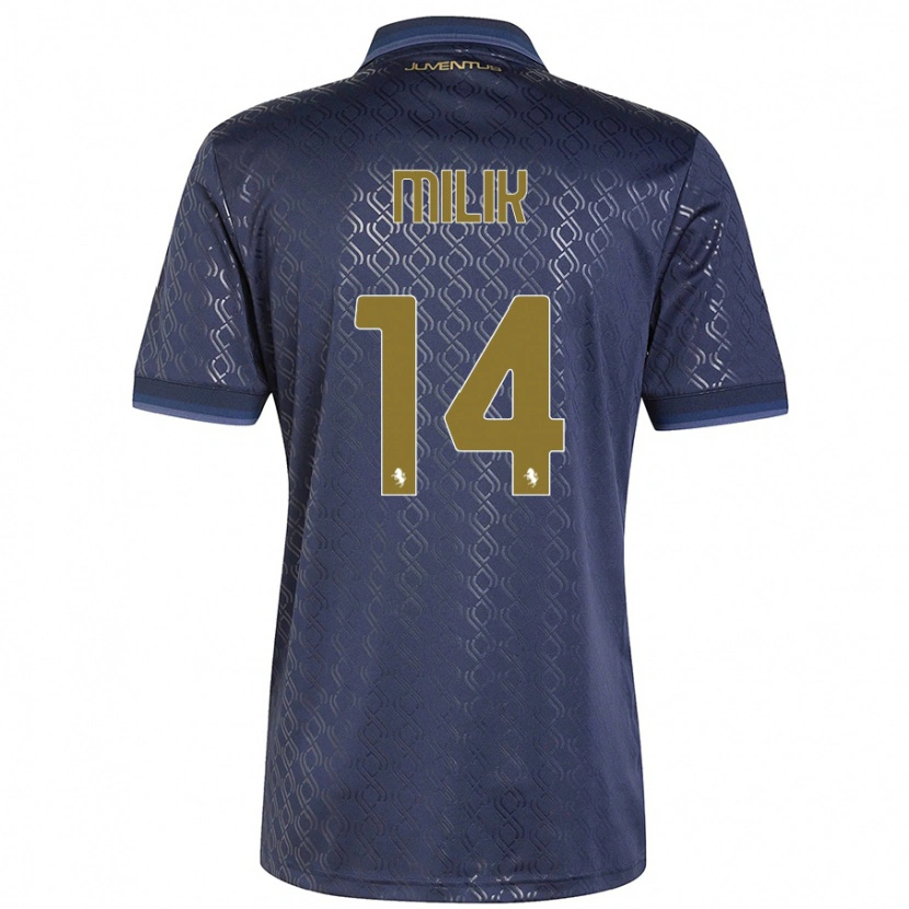 Danxen Herren Arkadiusz Milik #14 Marineblau Ausweichtrikot Trikot 2024/25 T-Shirt