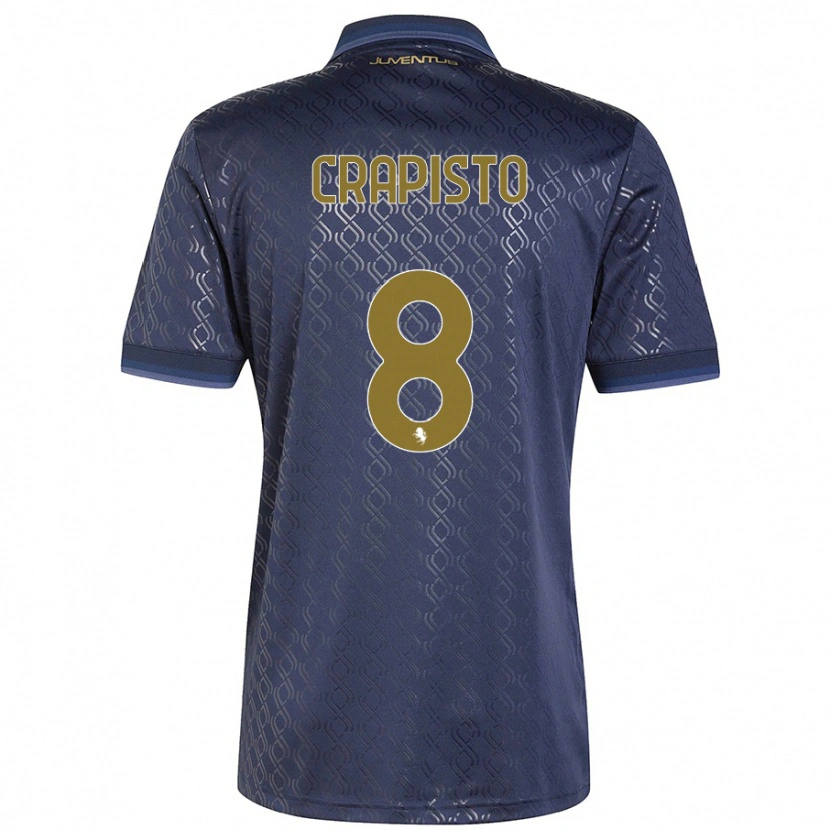 Danxen Herren Francesco Crapisto #8 Marineblau Ausweichtrikot Trikot 2024/25 T-Shirt