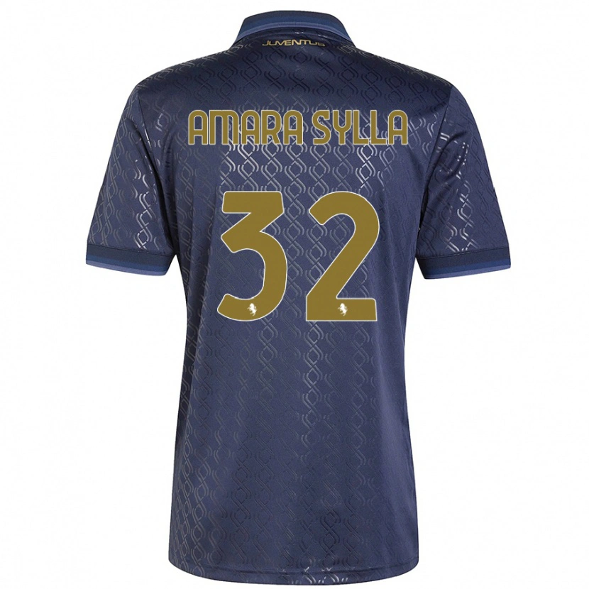Danxen Herren Idris Amara Sylla #32 Marineblau Ausweichtrikot Trikot 2024/25 T-Shirt