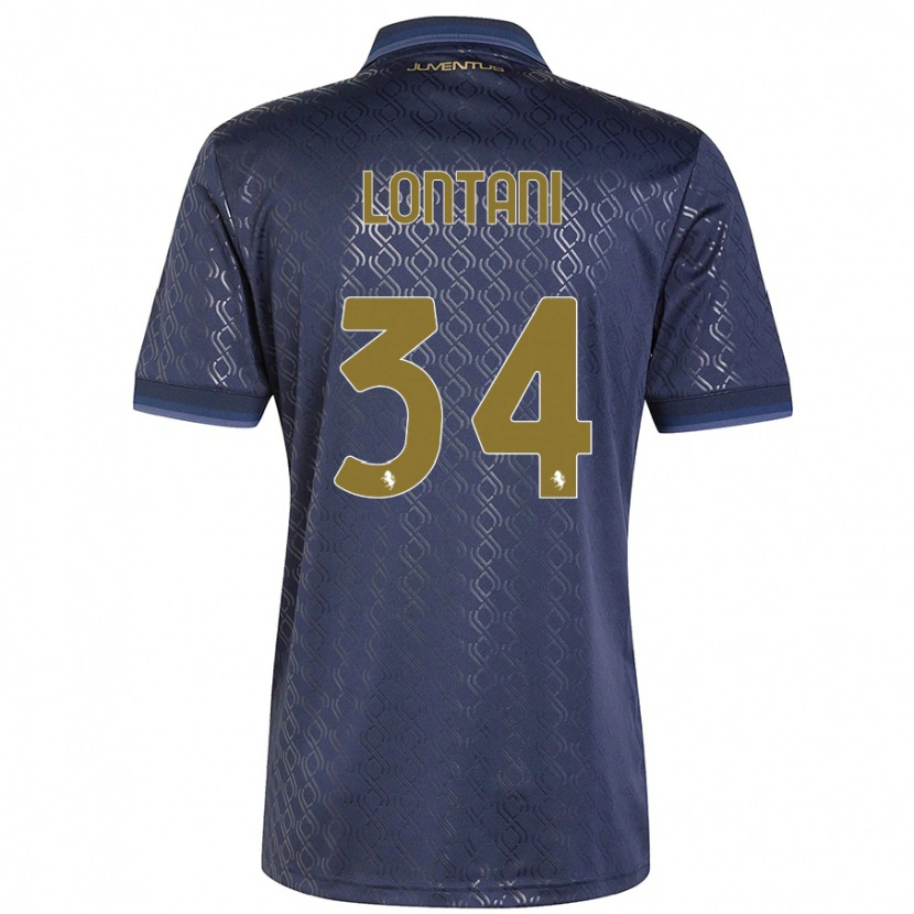 Danxen Herren Matteo Lontani #34 Marineblau Ausweichtrikot Trikot 2024/25 T-Shirt