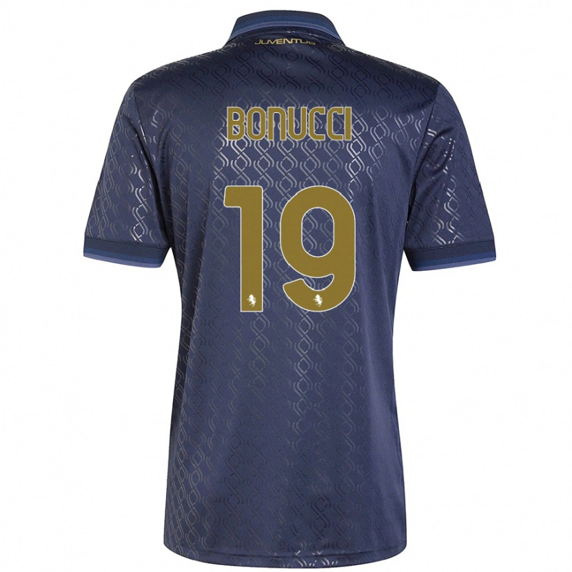 Danxen Herren Leonardo Bonucci #19 Marineblau Ausweichtrikot Trikot 2024/25 T-Shirt