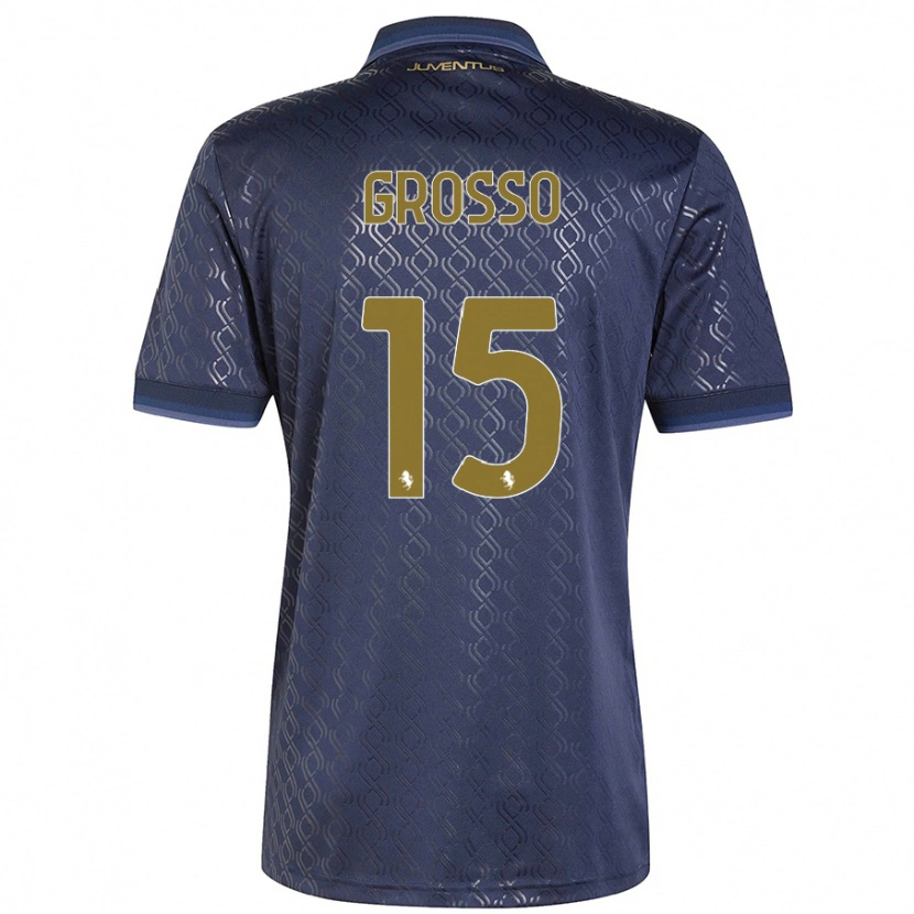 Danxen Herren Julia Grosso #15 Marineblau Ausweichtrikot Trikot 2024/25 T-Shirt