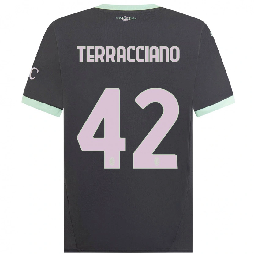 Danxen Herren Filippo Terracciano #42 Grau Ausweichtrikot Trikot 2024/25 T-Shirt