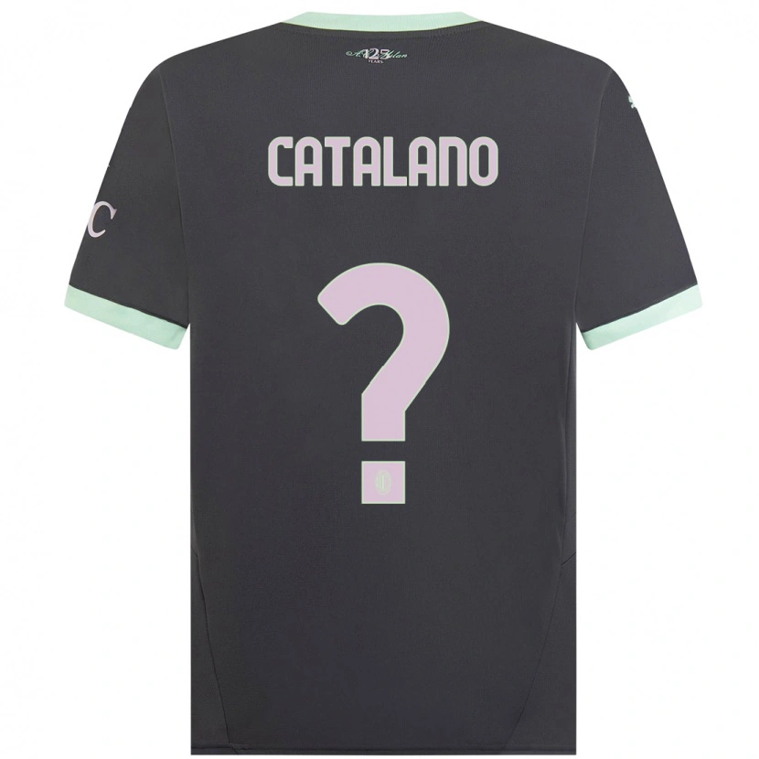 Danxen Herren Alessio Catalano #0 Grau Ausweichtrikot Trikot 2024/25 T-Shirt