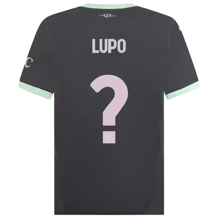 Danxen Herren Simone Lupo #0 Grau Ausweichtrikot Trikot 2024/25 T-Shirt