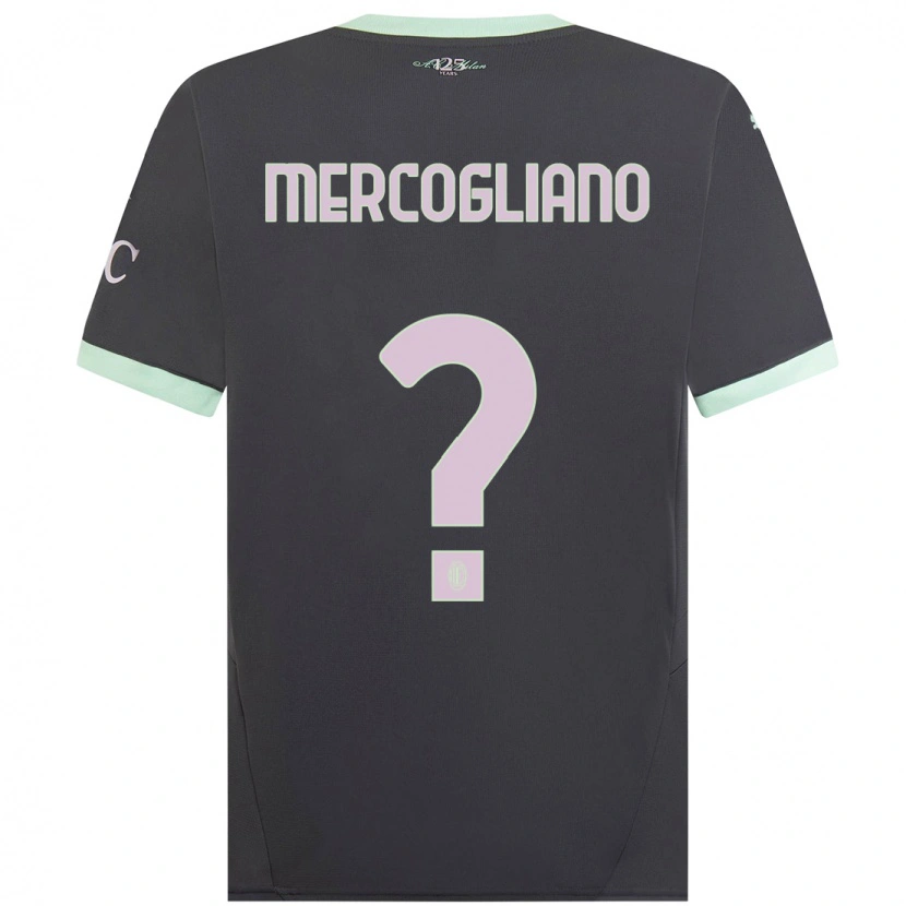 Danxen Herren Mattia Mercogliano #0 Grau Ausweichtrikot Trikot 2024/25 T-Shirt