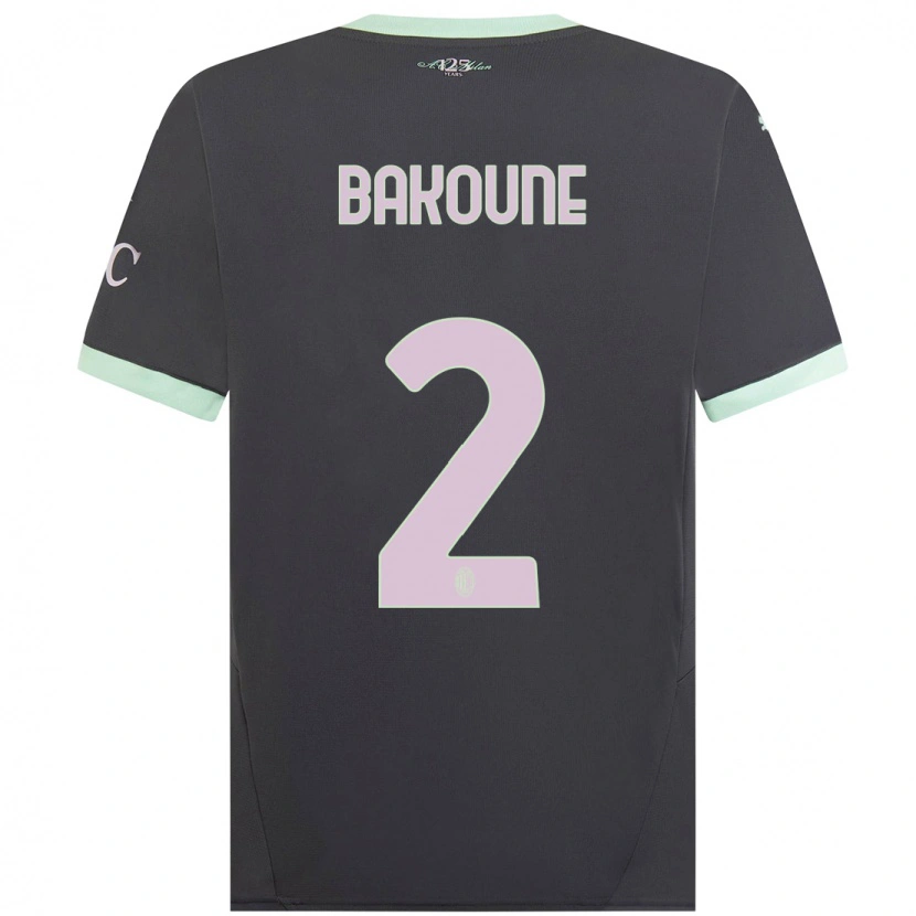 Danxen Herren Adam Bakoune #2 Grau Ausweichtrikot Trikot 2024/25 T-Shirt