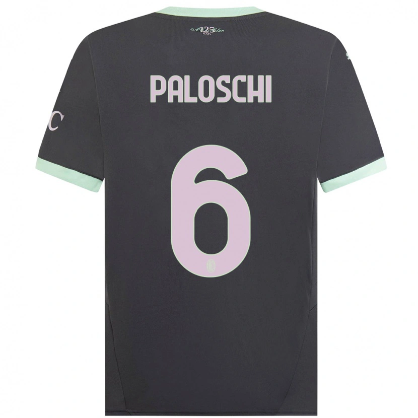Danxen Herren Dorian Paloschi #6 Grau Ausweichtrikot Trikot 2024/25 T-Shirt