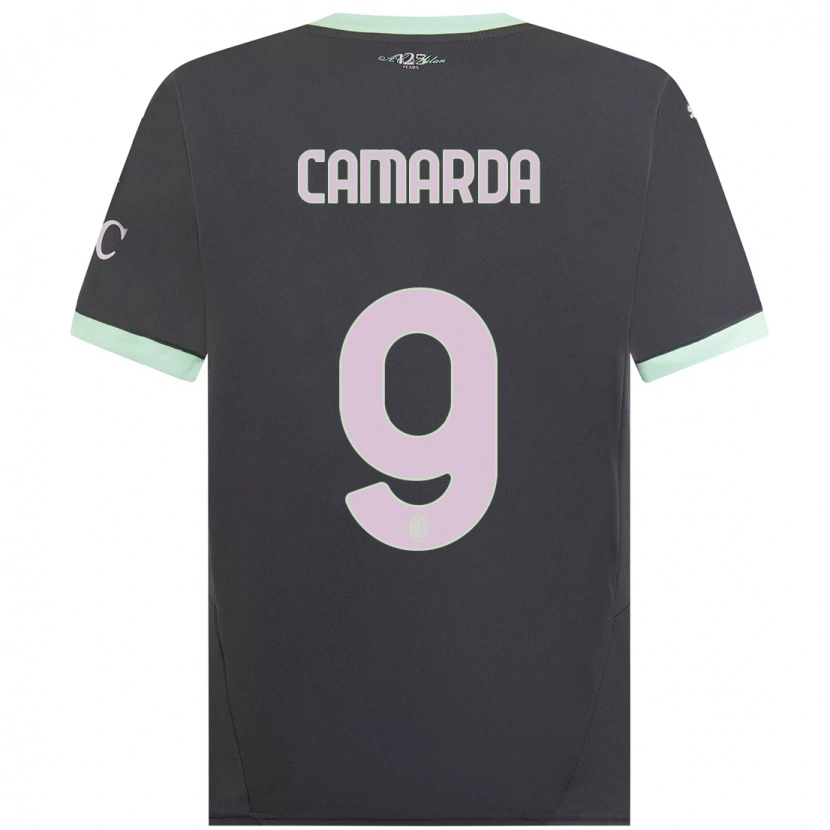 Danxen Herren Francesco Camarda #9 Grau Ausweichtrikot Trikot 2024/25 T-Shirt