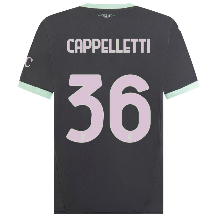 Danxen Herren Mattia Cappelletti #36 Grau Ausweichtrikot Trikot 2024/25 T-Shirt
