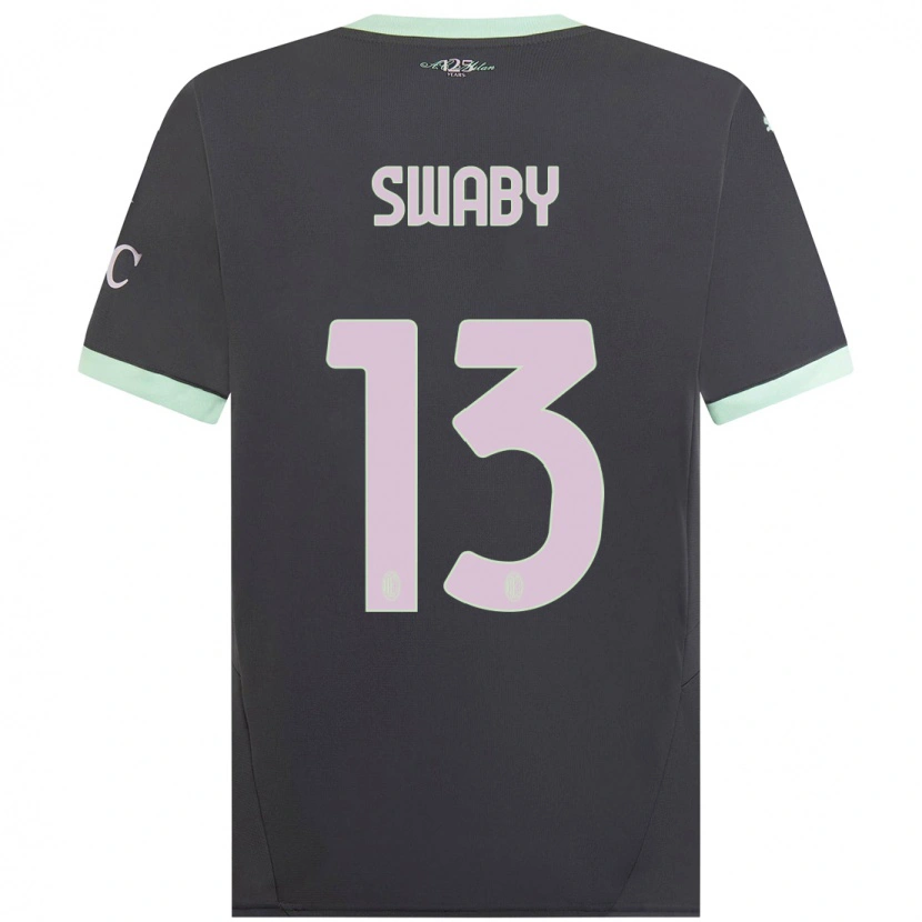Danxen Herren Allyson Swaby #13 Grau Ausweichtrikot Trikot 2024/25 T-Shirt
