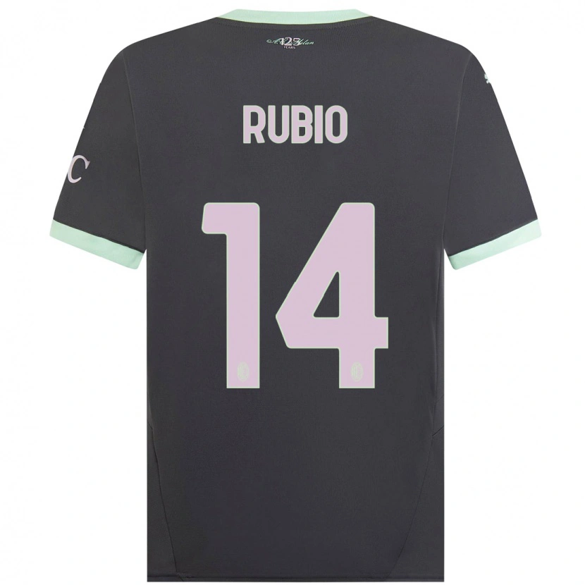 Danxen Herren Silvia Rubio #14 Grau Ausweichtrikot Trikot 2024/25 T-Shirt