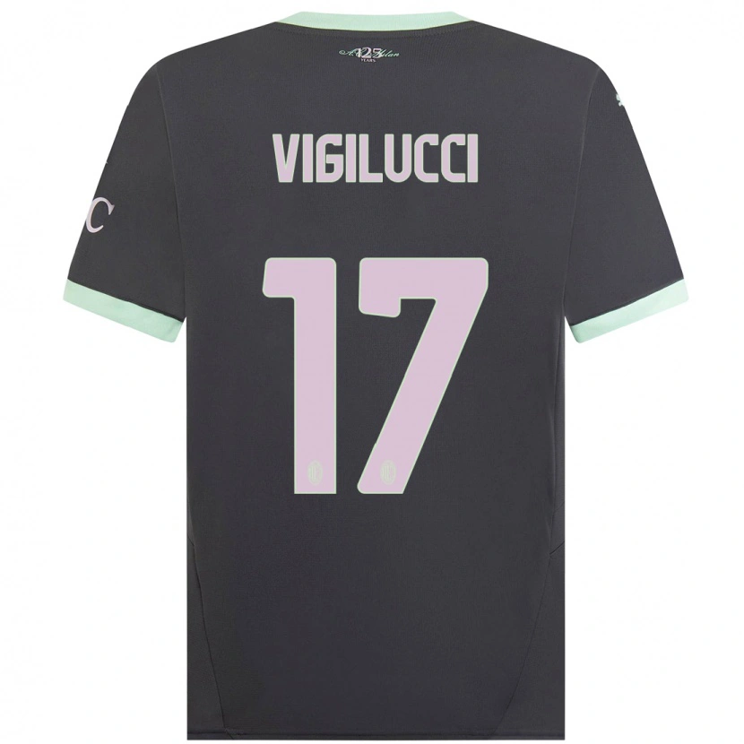 Danxen Herren Valery Vigilucci #17 Grau Ausweichtrikot Trikot 2024/25 T-Shirt