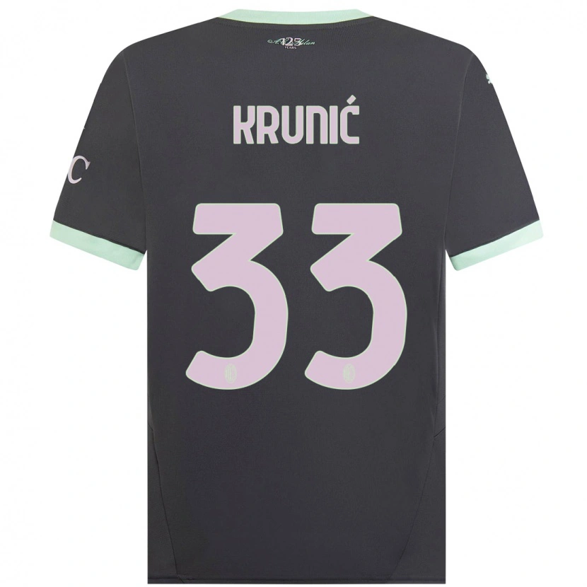 Danxen Herren Rade Krunic #33 Grau Ausweichtrikot Trikot 2024/25 T-Shirt