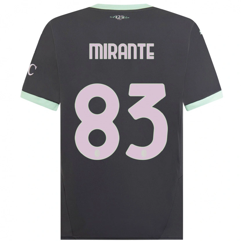 Danxen Herren Antonio Mirante #83 Grau Ausweichtrikot Trikot 2024/25 T-Shirt