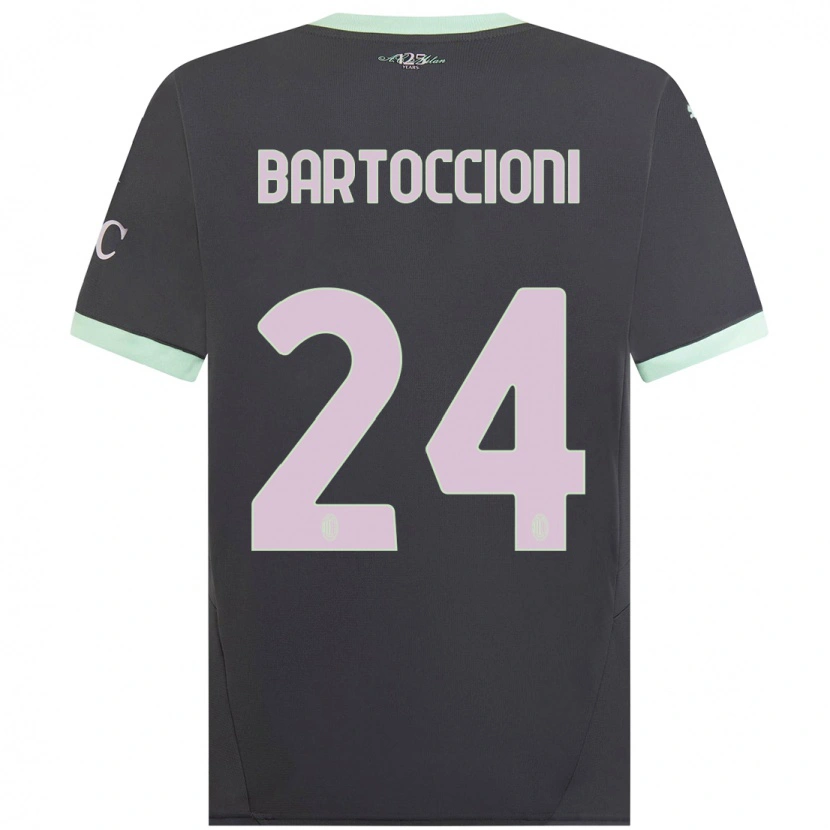 Danxen Herren Andrea Bartoccioni #24 Grau Ausweichtrikot Trikot 2024/25 T-Shirt