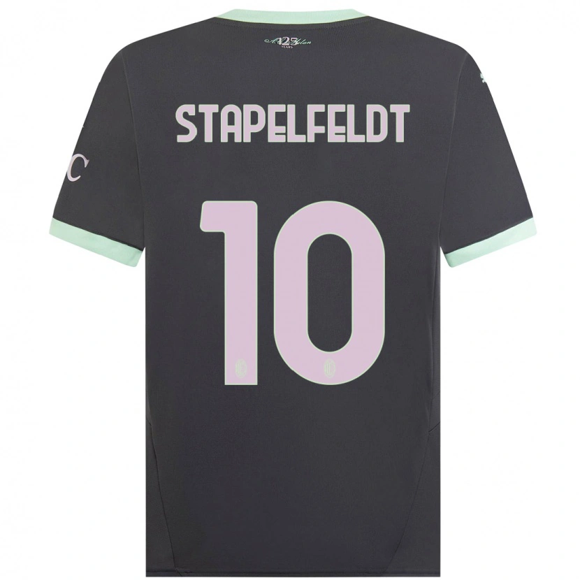 Danxen Herren Nina Stapelfeldt #10 Grau Ausweichtrikot Trikot 2024/25 T-Shirt