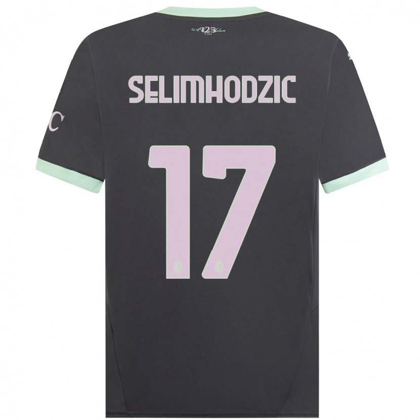 Danxen Herren Noa Selimhodzic #17 Grau Ausweichtrikot Trikot 2024/25 T-Shirt