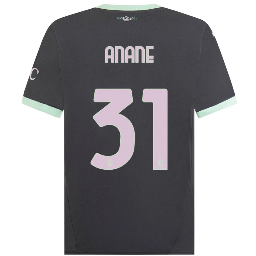 Danxen Herren Emmanuel Anane #31 Grau Ausweichtrikot Trikot 2024/25 T-Shirt