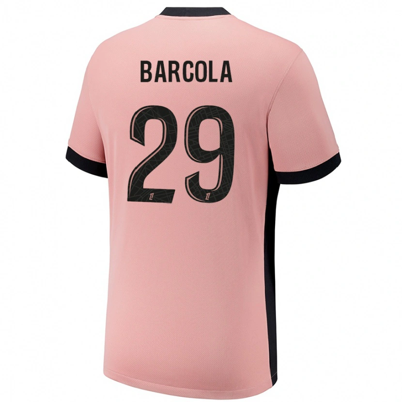 Danxen Herren Bradley Barcola #29 Rostros Ausweichtrikot Trikot 2024/25 T-Shirt