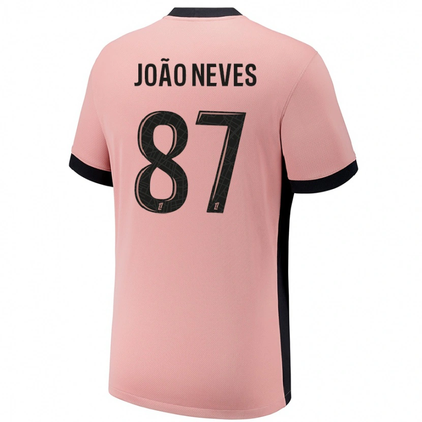 Danxen Herren João Neves #87 Rostros Ausweichtrikot Trikot 2024/25 T-Shirt