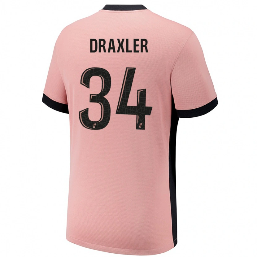 Danxen Herren Julian Draxler #34 Rostros Ausweichtrikot Trikot 2024/25 T-Shirt