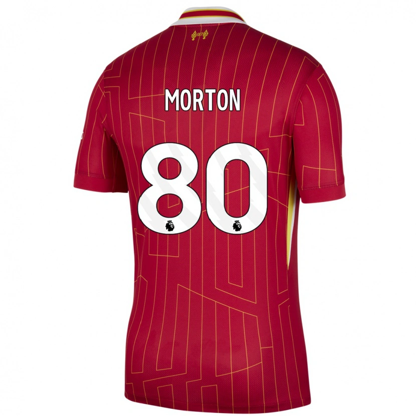 Danxen Damen Tyler Morton #80 Rot Gelb Weiß Heimtrikot Trikot 2024/25 T-Shirt
