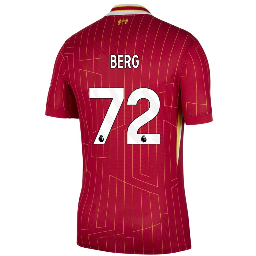 Danxen Damen Sepp Van Den Berg #72 Rot Gelb Weiß Heimtrikot Trikot 2024/25 T-Shirt