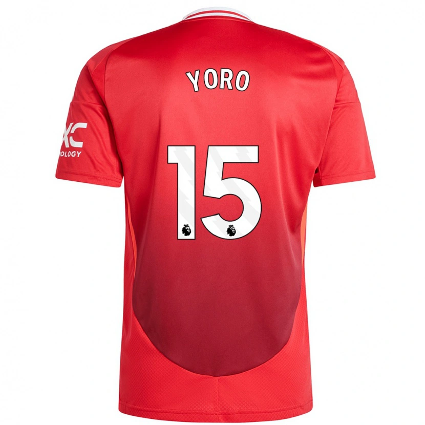 Danxen Damen Leny Yoro #15 Hellrot Heimtrikot Trikot 2024/25 T-Shirt