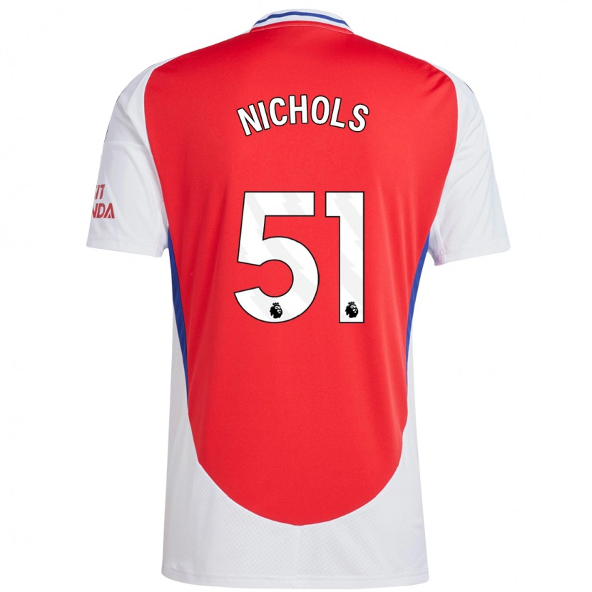Danxen Damen Josh Nichols #51 Rot Weiß Heimtrikot Trikot 2024/25 T-Shirt
