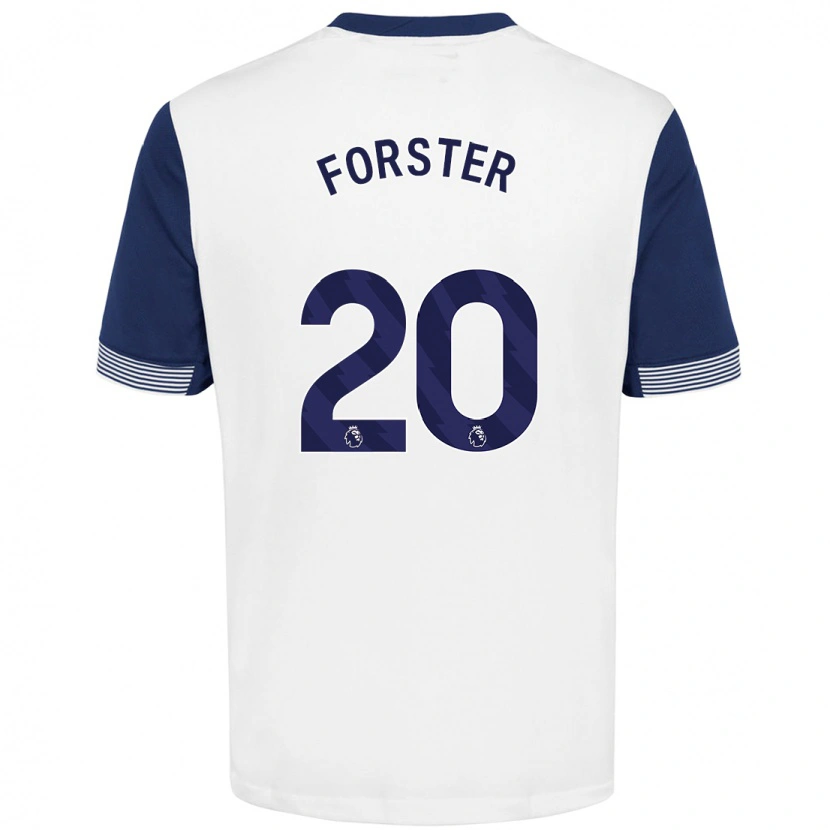 Danxen Damen Fraser Forster #20 Weiß Blau Heimtrikot Trikot 2024/25 T-Shirt