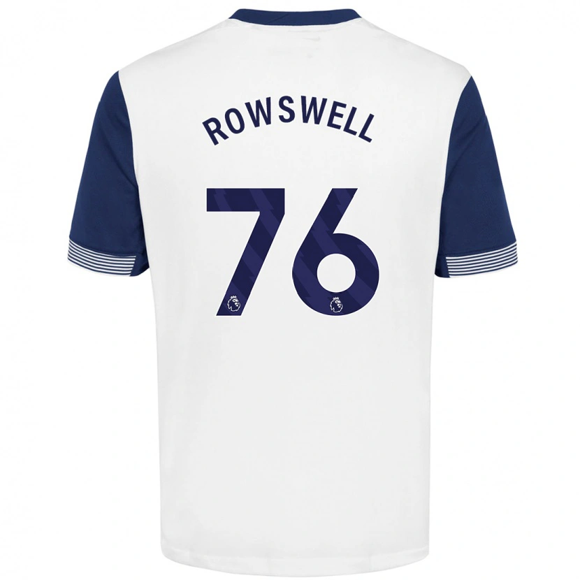 Danxen Damen James Rowswell #76 Weiß Blau Heimtrikot Trikot 2024/25 T-Shirt