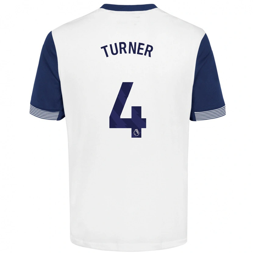 Danxen Damen Amy Turner #4 Weiß Blau Heimtrikot Trikot 2024/25 T-Shirt