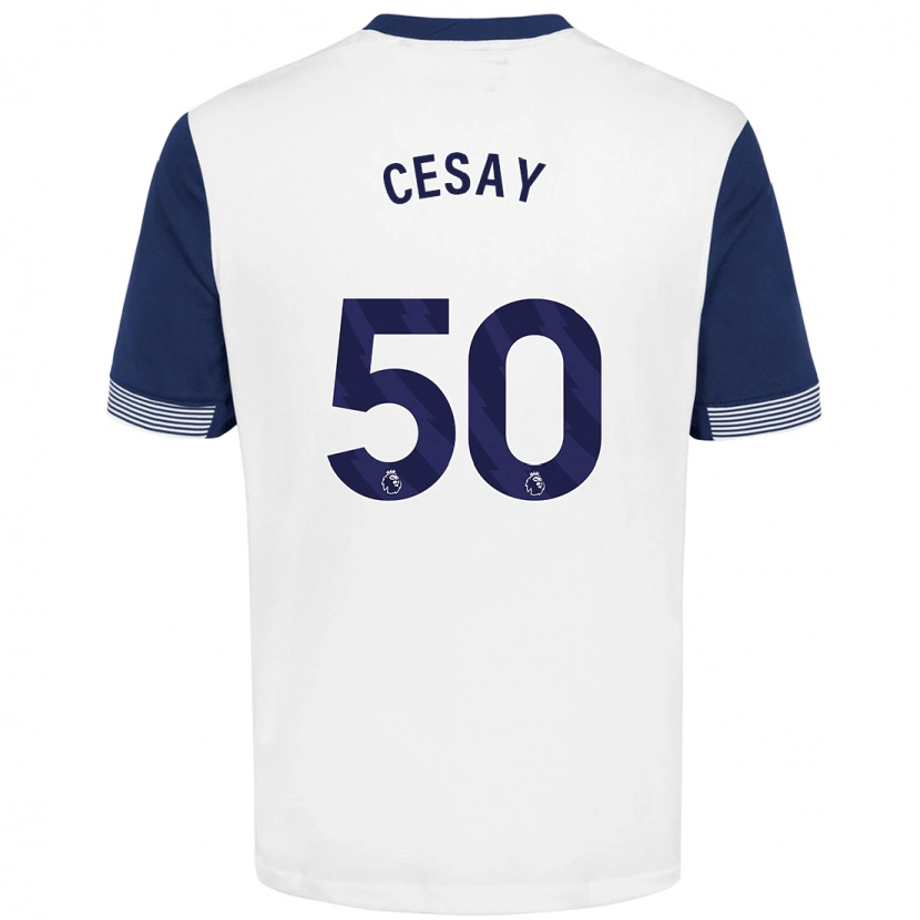 Danxen Damen Kallum Cesay #50 Weiß Blau Heimtrikot Trikot 2024/25 T-Shirt