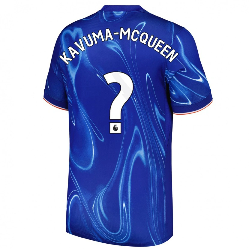 Danxen Damen Ryan Kavuma-Mcqueen #0 Blau Weiß Heimtrikot Trikot 2024/25 T-Shirt