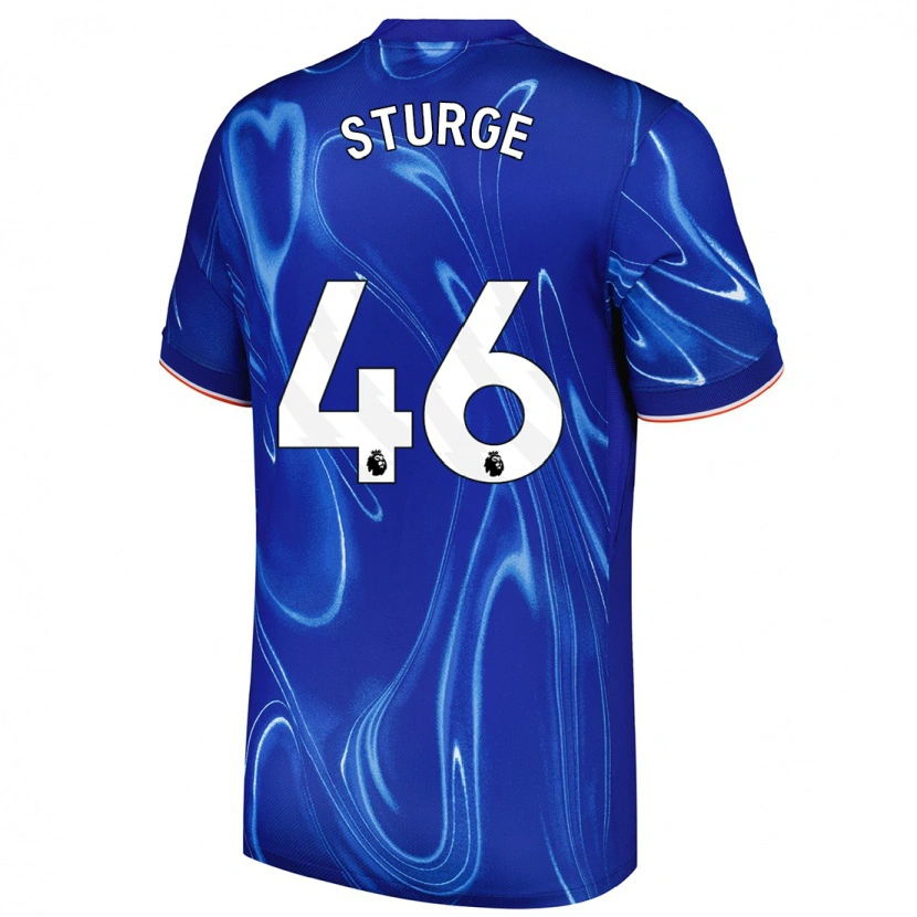 Danxen Damen Zak Sturge #46 Blau Weiß Heimtrikot Trikot 2024/25 T-Shirt