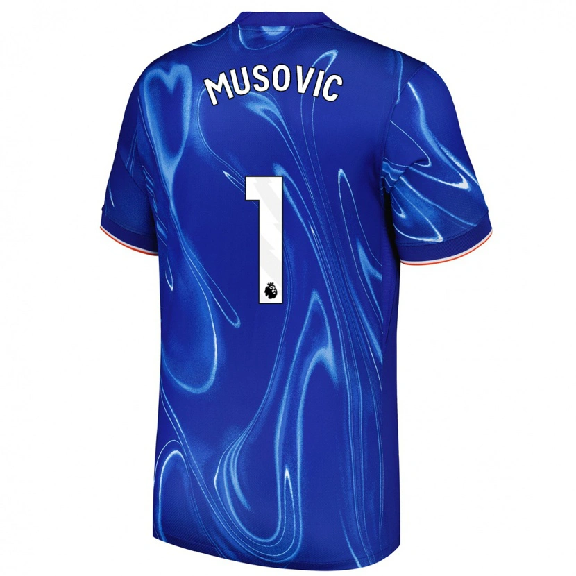 Danxen Damen Zećira Mušović #1 Blau Weiß Heimtrikot Trikot 2024/25 T-Shirt