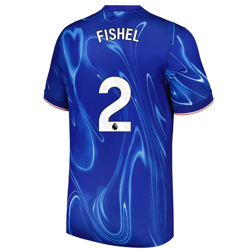 Danxen Damen Mia Fishel #2 Blau Weiß Heimtrikot Trikot 2024/25 T-Shirt