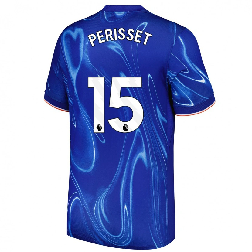 Danxen Damen Ève Périsset #15 Blau Weiß Heimtrikot Trikot 2024/25 T-Shirt