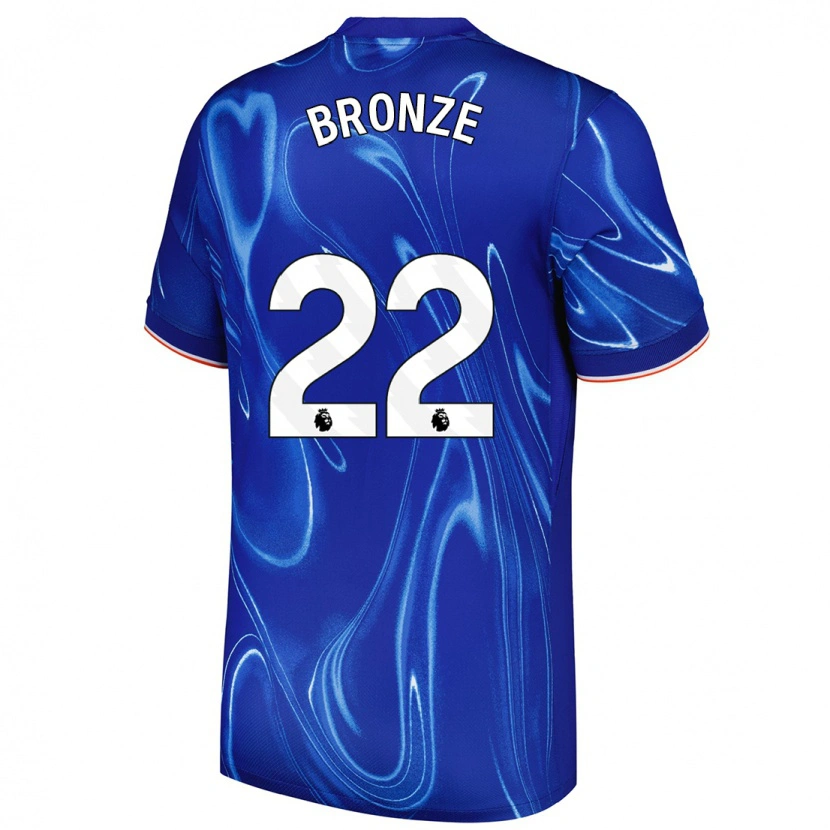 Danxen Damen Lucy Bronze #22 Blau Weiß Heimtrikot Trikot 2024/25 T-Shirt