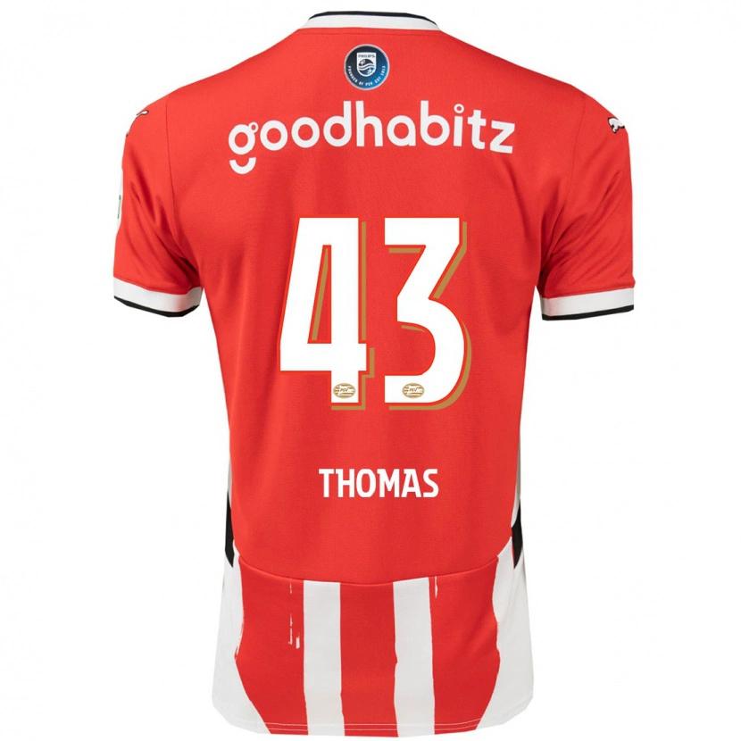 Danxen Damen Kealyn Thomas #43 Rot Weiß Heimtrikot Trikot 2024/25 T-Shirt