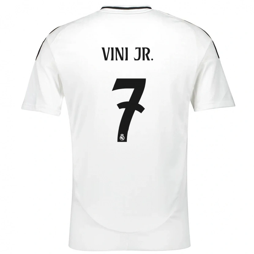 Danxen Damen Vinicius Junior #7 Weiß Heimtrikot Trikot 2024/25 T-Shirt