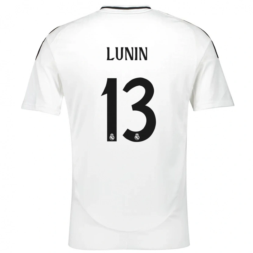 Danxen Damen Andriy Lunin #13 Weiß Heimtrikot Trikot 2024/25 T-Shirt