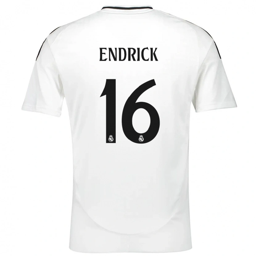 Danxen Damen Endrick #16 Weiß Heimtrikot Trikot 2024/25 T-Shirt